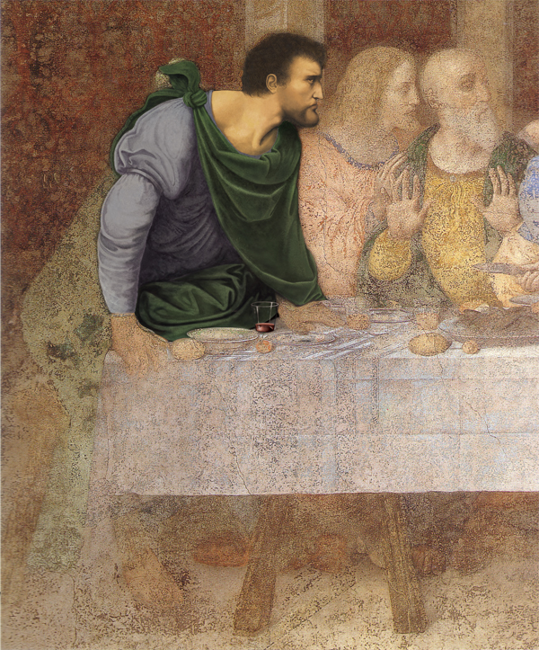 最後の晩餐　バルトロマイ　衣服の復元